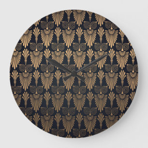 Art Deco Zwart Goud: Retro. Grote Klok