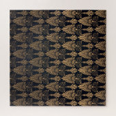Art Deco Zwart Goud: Retro. Legpuzzel (Horizontaal)