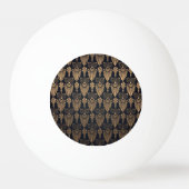 Art Deco Zwart Goud: Retro. Pingpongbal (Achterkant)