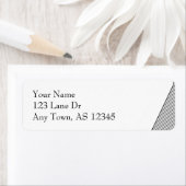 Art Deco Zwart-wit Streep Etiket (Insitu)