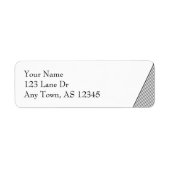 Art Deco Zwart-wit Streep Etiket (Voorkant)