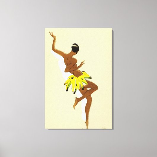 Art Deco | Zwarte Donder door Paul Colin Canvas Afdruk (Voorkant)