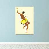 Art Deco | Zwarte Donder door Paul Colin Canvas Afdruk (Insitu (Houten vloer))