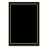 Art Deco Zwarte Gatsby Bruiloft Plaatskaartjes Kaart (Achterkant)