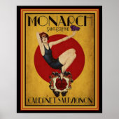 Art Decoad voor Monarch Cabernet 16 x 20 Poster (Voorkant)