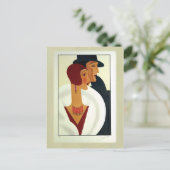 Art Decoesumparen 1920 Briefkaart (Staand voorkant)