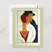 Art Decoesumparen 1920 Briefkaart (Voorkant / Achterkant)