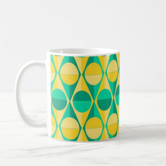 Art Decomcirkels en driehoeken Koffiemok (Links)