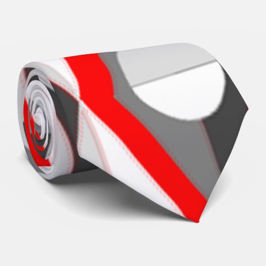 Art Decomcirkels en driehoeken Stropdas (Opgerold)