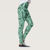 Art Decomielen en diamanten Leggings (Rechts)