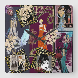 Art Decor Mode Show Scène Vierkante Klok