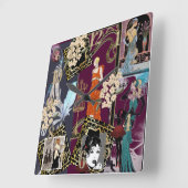 Art Decor Mode Show Scène Vierkante Klok (Hoek)