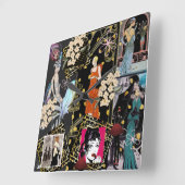 Art Decor Mode Show Scène Vierkante Klok (Hoek)