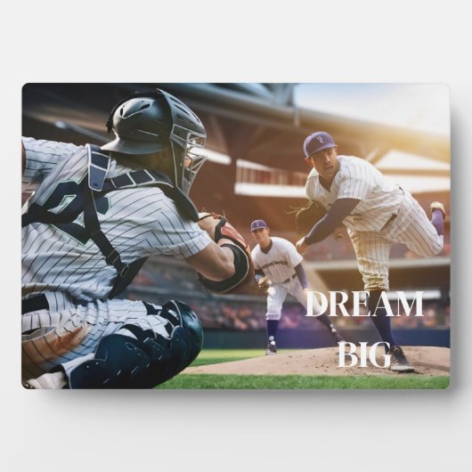 Art Decor Plaque-Baseball Fotoplaat (voorkant)