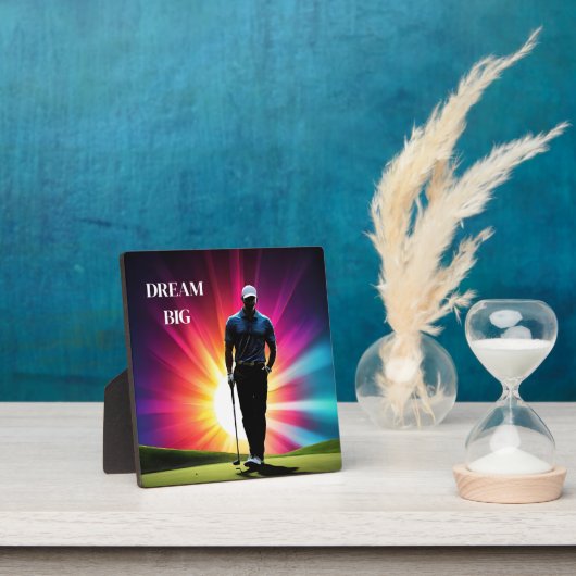 Art Decor Plaque-Golf speler Fotoplaat (Insitu)