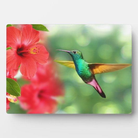 Art Decor Plaque-Hummingbird Plaque Fotoplaat (voorkant)