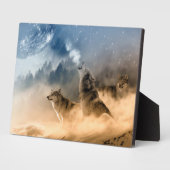 Art Decor Plaque-Wolves Plaque Fotoplaat (Zijkant)