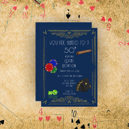 Art Decor Poker & Cigar Party Kaart