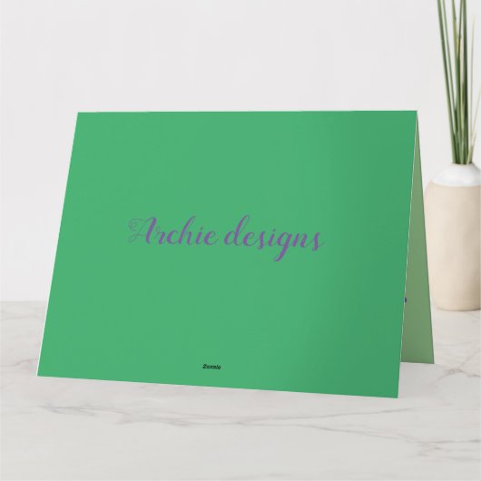 Art decor twee patronen en felicitaties bericht kaart (Achterkant)