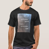 Art decorates space music decorates time t-shirt (Voorkant)