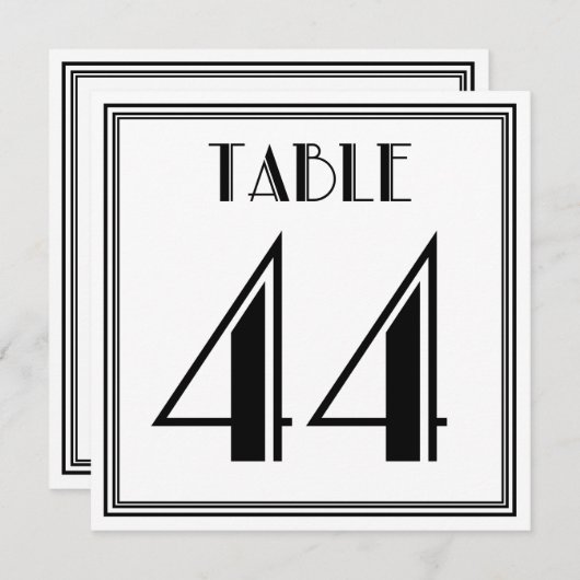 Art. Decotabel nummer 44 Kaart (Voorkant / Achterkant)