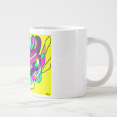 Art design afbeelding op een drink mok (Rechts)