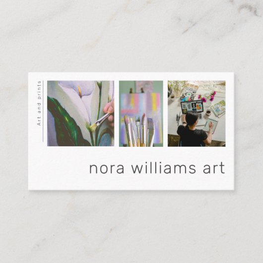Art design artist designer foto Visitekaartje (Voorkant)