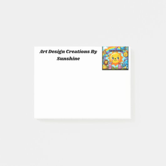 Art Design Creaties van Sunshine Post-it® Notes (Voorkant)
