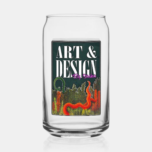 Art & Design Drinkware Set Blikvorm Glas (Achterkant)