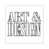 Art & Design houten kunststempel Rubberstempel (Afrduk)