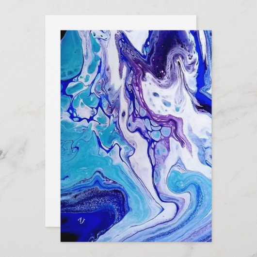 Art Design Notecard Bedankkaart (Voorkant / Achterkant)