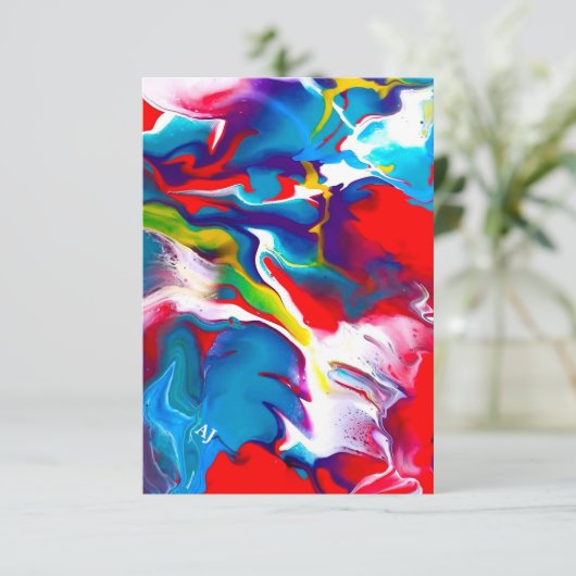 Art Design Notecard Bedankkaart (Staand voorkant)