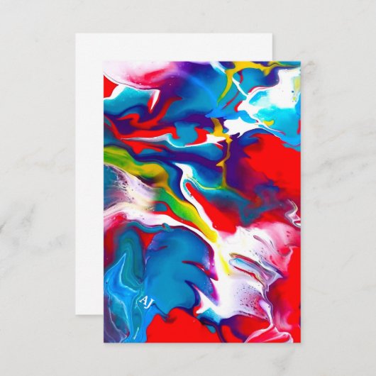 Art Design Notecard Bedankkaart (Voorkant / Achterkant)