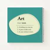 Art Dictionary Style Notebook & Sketchbook Notitieboek (Achterkant)