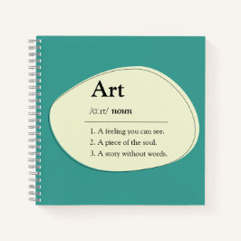 Art Dictionary Style Notebook & Sketchbook Notitieboek
