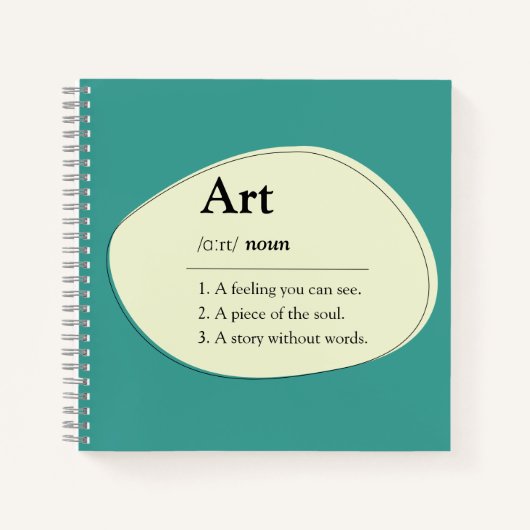 Art Dictionary Style Notebook & Sketchbook Notitieboek (Voorkant)