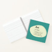 Art Dictionary Style Notebook & Sketchbook Notitieboek (Binnen)