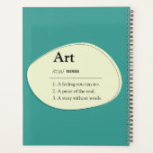 Art Dictionary Style Planner Notebook (Achterkant)
