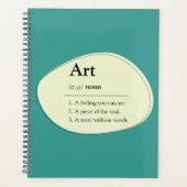 Art Dictionary Style Planner Notebook (Voorkant)