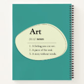 Art Dictionary Style Sketchbook Notebook Notitieboek (Achterkant)