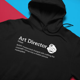 Art Director Definition Dark Mode - Film Crew Hoodie