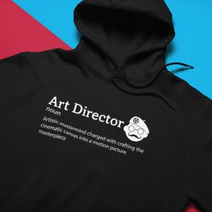 Art Director Definition Dark Mode - Film Crew Hoodie