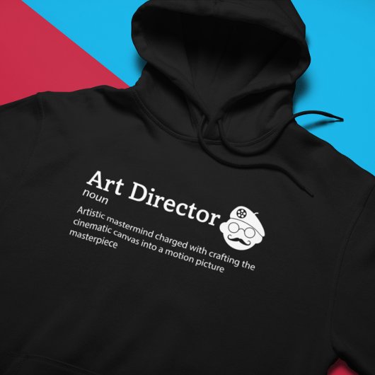 Art Director Definition Dark Mode - Film Crew Hoodie