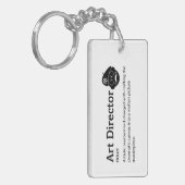 Art Director Definition - Grappige Film Crew Sleutelhanger (Voorkant Links)