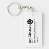 Art Director Definition - Grappige Film Crew Sleutelhanger (Voorkant)