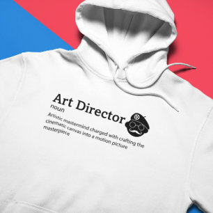 Art Director Definition Light Mode - Film Hoodie
