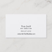 Art Director: Design Studio Grafische artistieke s Visitekaartje (Achterkant)