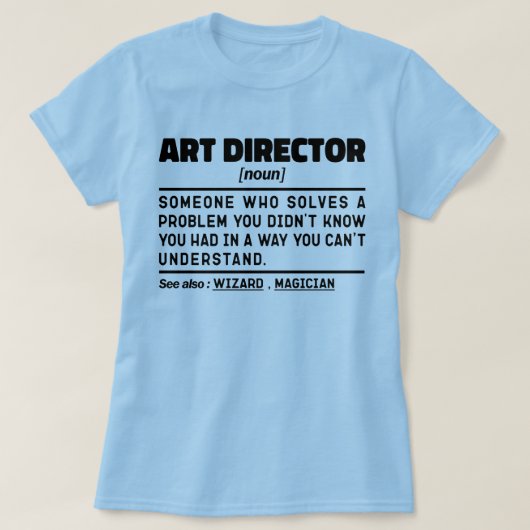 Art Director Noun Definition Supervisor Funny Mom T-shirt (Design voorkant)