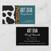 Art Diva Graphic Designer Visitekaartje (Voorkant / Achterkant)
