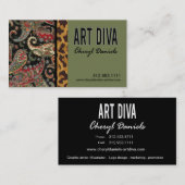 Art Diva Graphic Designer Visitekaartje (Voorkant / Achterkant)